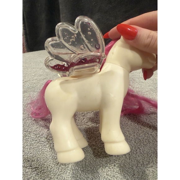 Vintage 1993 ERTL My Little Angel Pony Horse Dallas Water Filled Wings 90s Toy - Picture 6 of 9